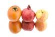 fruit on white