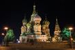 Saint Basil`s Cathedral at night