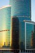 Skyscraper at sunset