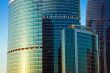 Skyscrapers at sunset