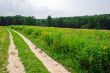 road across a field