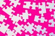 Puzzle Pieces On Pink