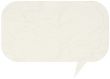 Crumpled comic speech bubble