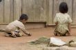 Hmong children when playing in Laos