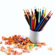 pencils in container