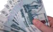 hand with rubles