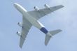 Airbus A380 underside in flight