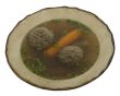 Soup with liver dumpling