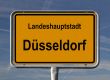 General city entry sign of Düsseldorf