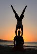 Handstand on the beach