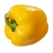 The yellow ripe pepper