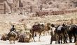 Petra ruins and mountains in Jordan