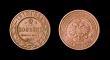 Antique russian coin of 2 kopec
