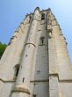 Medieval fortress tower in french abbey