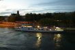 Pleasure craft on Seine, Paris, at night