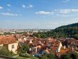 Prague view from the hill. Old city. Czechia,