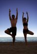 Beach yoga