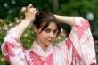 Girl in a flower yukata