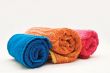 Three colour towels