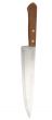 Kitchen knife with a wooden haft