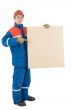 Laborer with box