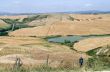 Crete senesi, characteristic landscape in Val d`Orcia