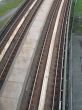 subway metal tracks