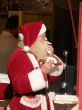 Santa eating a sandwich