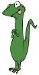 Crazy Cartoon Lizard