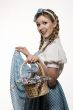 Woman in little girl costume