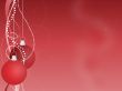 Red Christmas Ornaments Background