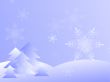 Blue Snowflake Background