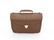 Brown leather handbag