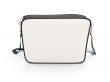 White leather handbag