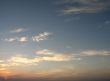 orange sunset over the ocean