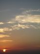 orange sunset over the ocean