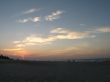 orange sunset over the ocean