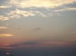 orange sunset over the beach