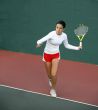 Girl playing tennis