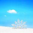 silver snowflake background