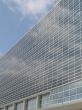 a glass modern building