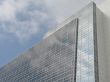 a glass modern building