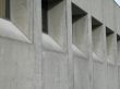 a gray modern building