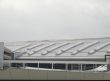 a gray modern building