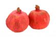 Two pomegranates isolated on white background