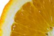 Cut slice of orange close-up