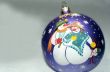 New Year decoration sphere with drawing