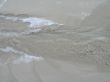 water and sand close-up