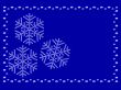 Frame with snowflakes