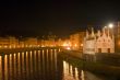 Pisa (Tuscany) - The Arno river illuminated at night